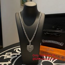 C.hrome H.earts Necklace