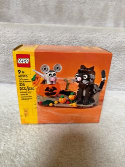Lego Halloween Cat and Mouse retired NIB