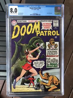 Doom Patrol #100 (1965) CGC 8.0 — Origin Of Beast Boy; Arnold Drake & Bob Brown