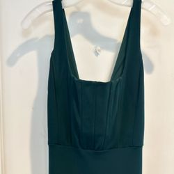Beautiful Green Corset Style Dress Sz LG