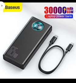 Baseus Power Bank 30000mAh 65W PD Quick Charge QC3.0 Powerbank For Laptop External Battery Charger