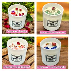 4-Pack 100% Natural Soy Wax Scented Candles 12 Oz Each