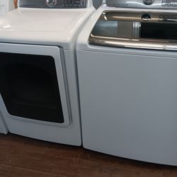 SET SAMSUNG WASHER AND DRYER TOP LOAD 