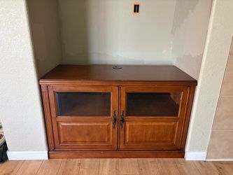 Cherry Wood Entertainment Center