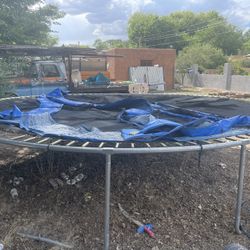 Trampoline With Safety Netting 