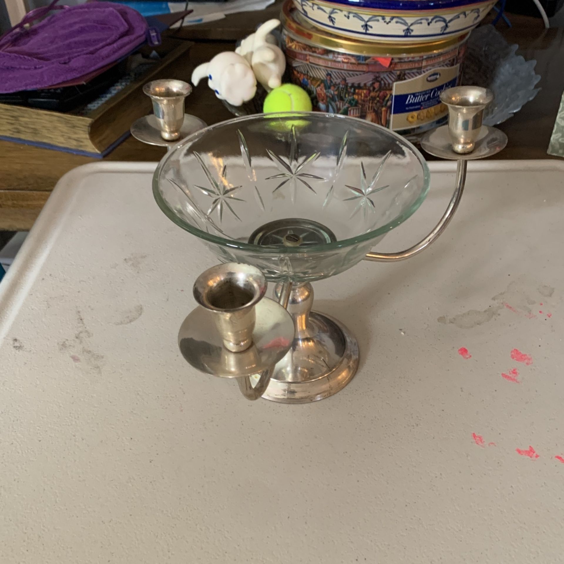 Candle/ Candy Dish Together 