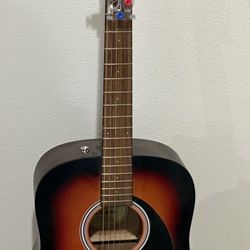 Fender Acoustic FA-125/SB Guitar & Tuner W/Stand, Picks & Strings & Chord Buddy 