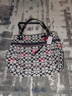 Coach Bag with Red C's