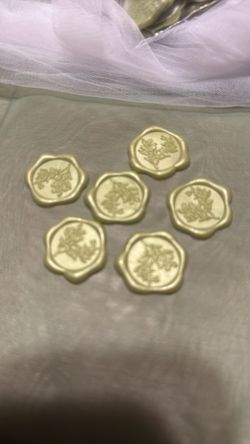 Wax Seal Stickers Sage Green