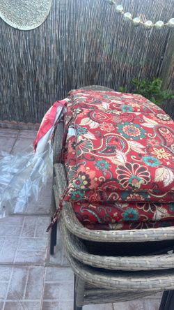 Patio chair and cushion