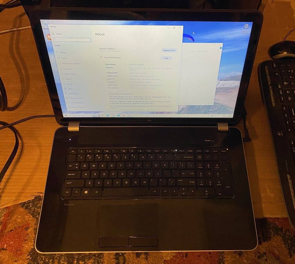 HP Pavilion 17 Touch Screen Laptop