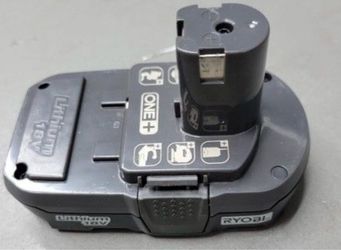 2 Ryobi 18V 1.3Ah batteries with 1 charger