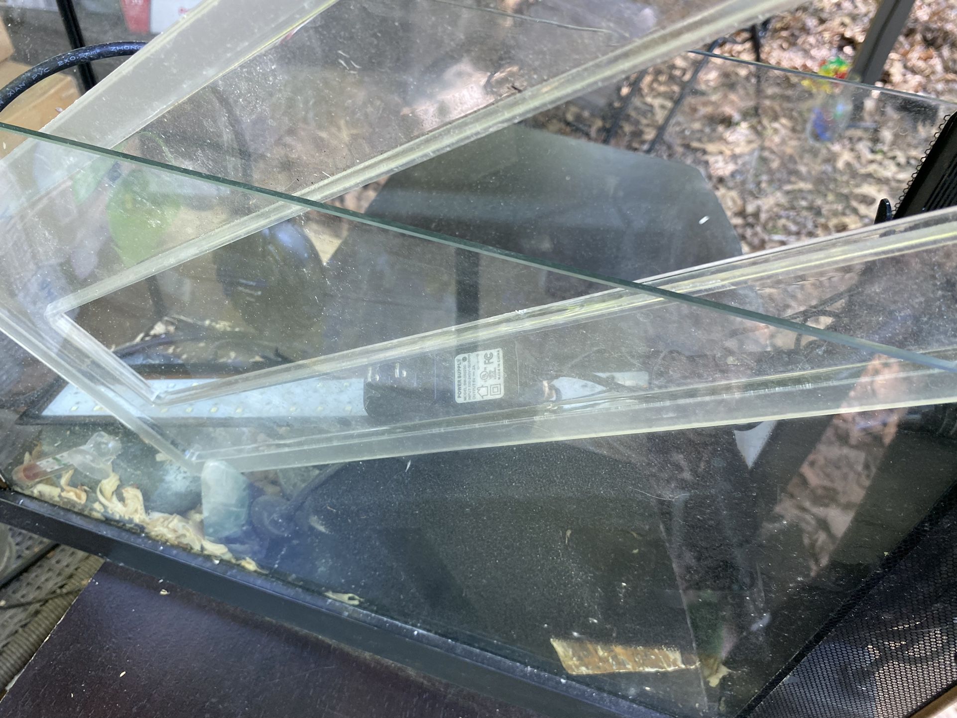 Aquariums, 36 (curved bow front), ~15, & ~5 gallon Fish Tanks & Supplies