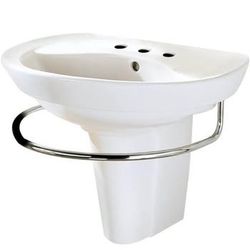 MSRP 350$, 70% off ) brand new American Standard 0268.888.020 Ravenna Wall-Mount Pedestal Sink.