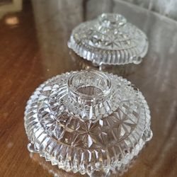 Two Star And Bars Candle Holders 