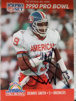 Autograph Denver Broncos Dennis Smith