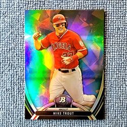 Mike Trout 2013 Bowman Platinum #2 Rainbow Refractor Los Angeles Angels