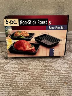 6 Piece Non Stick Roast And Bake Pan Set