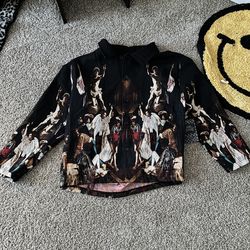 Rebel vengeance tapestry print jacket XL