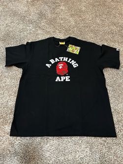 BAPE Color Camo College Tee . Red