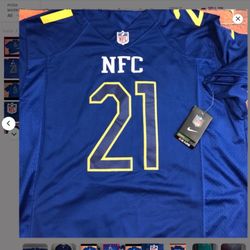 Landon Collins  NFL Pro Bowl Jersey Nike Men’s Size Large NFL New York Giants Player Authentic Jersey New Color Blue
