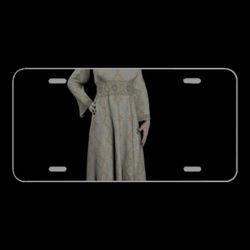 License Plate Novelty Car Front Ghost Vintage Woman Girl Halloween
