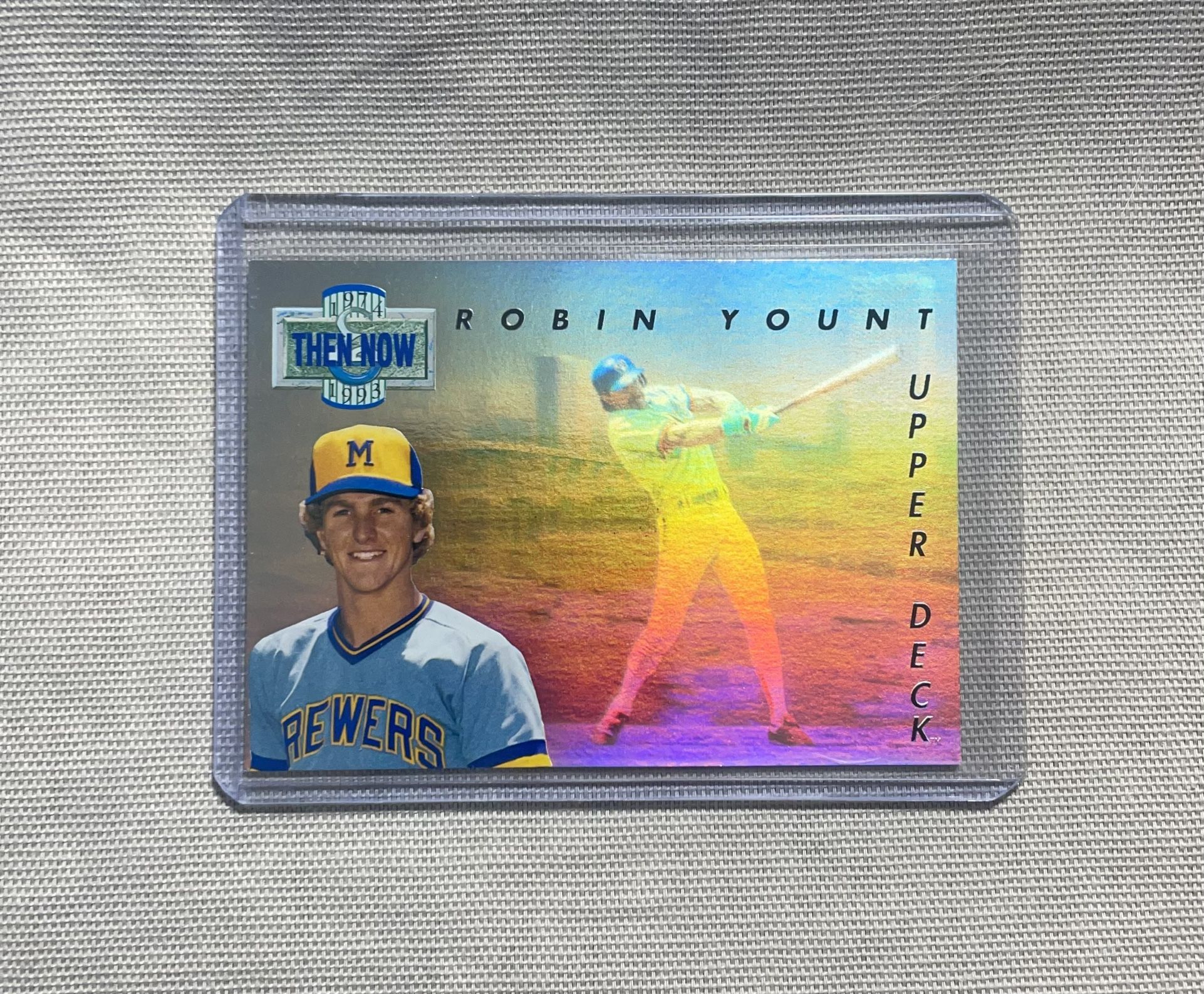 ๐ฅโพ๏ธ 1993 UpperDeck Hologram - Robin Yount #TN15 Milwaukee BREWERS โพ๏ธ๐ฅ