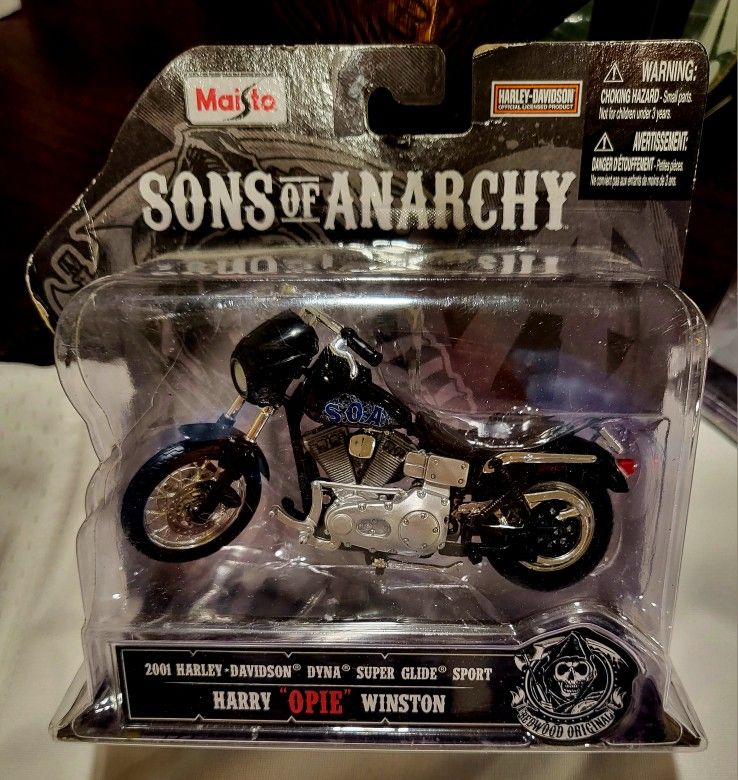 SONS OF ANARCHY Harley Davidson 1:18 Scale Motorcycle replica Bundle