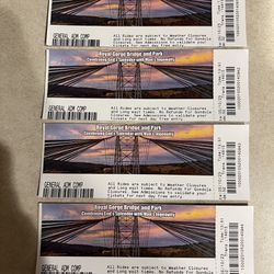 4 Tickets To Royal Gorge Bridge And Park 
