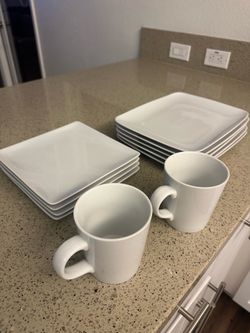 Crate & Barrel Plates and Mugs