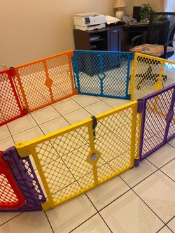 Colorful Plastic Baby Play Yard Pen