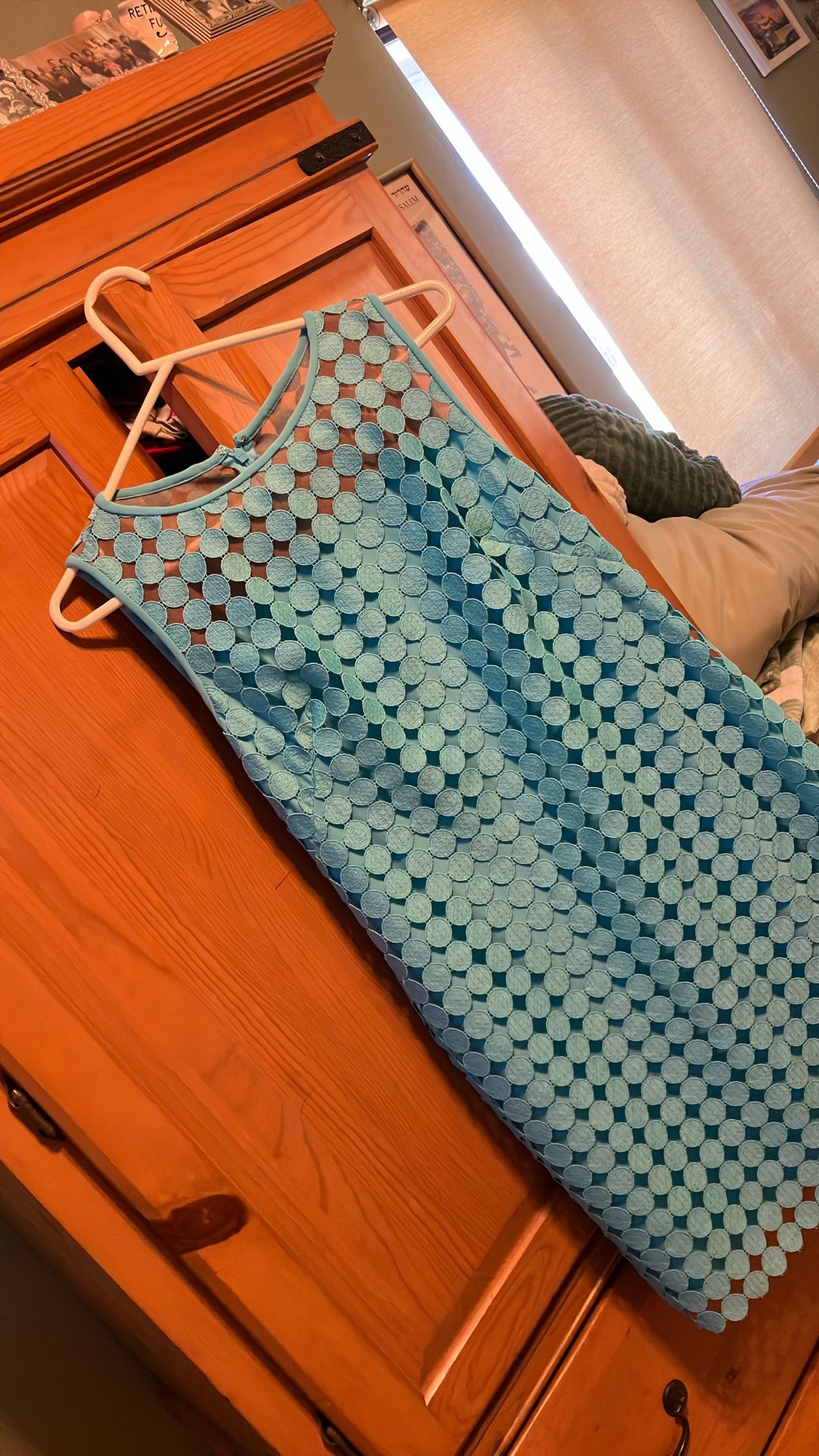 Teal Blue Sleeveless Dress