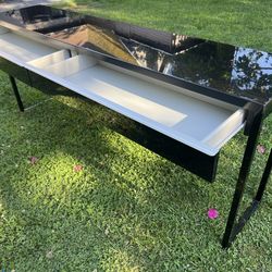 Sleek Modern black gloss console table