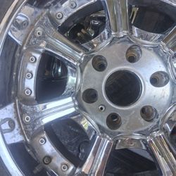 20" 6 Lug Chrome Rims