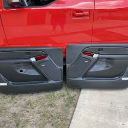 dark grey 03-07 chevy silverado OEM door panels 