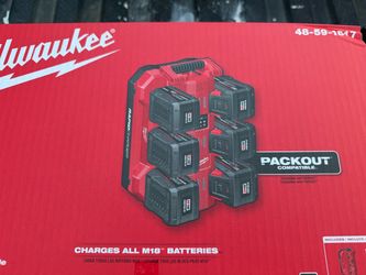 Milwaukee 6 bay daisy chain rapid charger