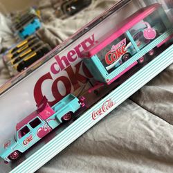 M2 Machines Hauler 1973 Chevy Cheyenne Super 30 Camaro IROC-Z Cherry Coke Pink CHASE