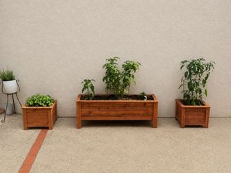 3 piece set handmade planter boxes