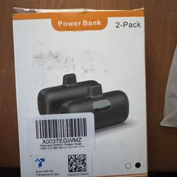 Two Pack Phone Power Banks $15 