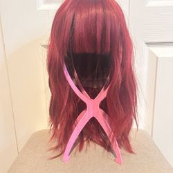Synthetic Wig Plus Wig Stand