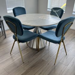 Marble Round Dining Table