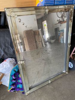 Large vintage mirror
