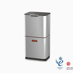 Totem Max 60L Stainless-steel Waste & Recycling Trash Can