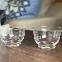 Princess House Crystal Bowls Set of 2 w/ Box – Style Revere #385