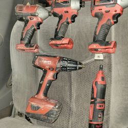 Milwaukee Impact Driver, Hilti Drill, Milwaukee Dremo 