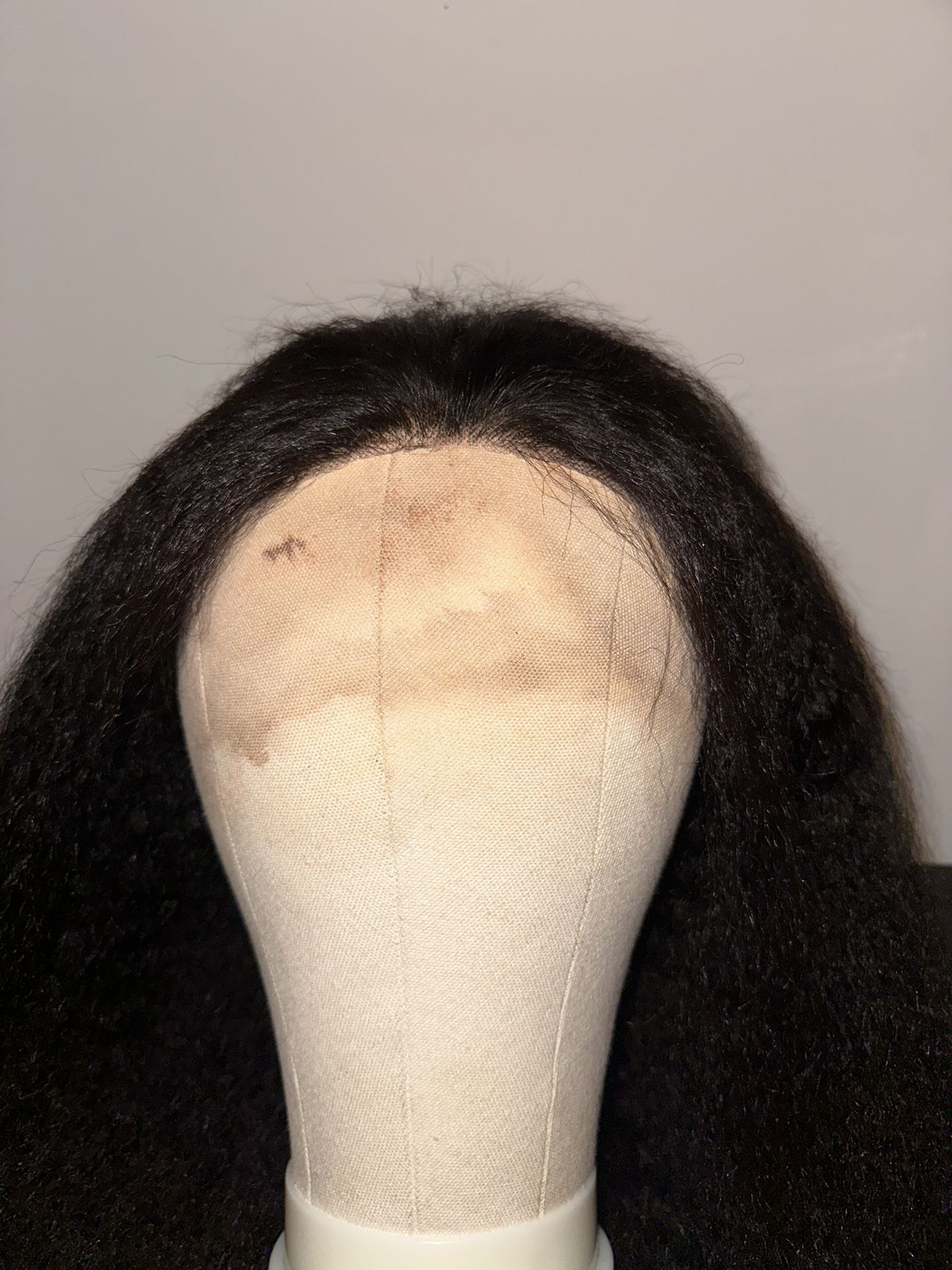 5x5 Kinky Straight Transparent Lace Front Human Hair