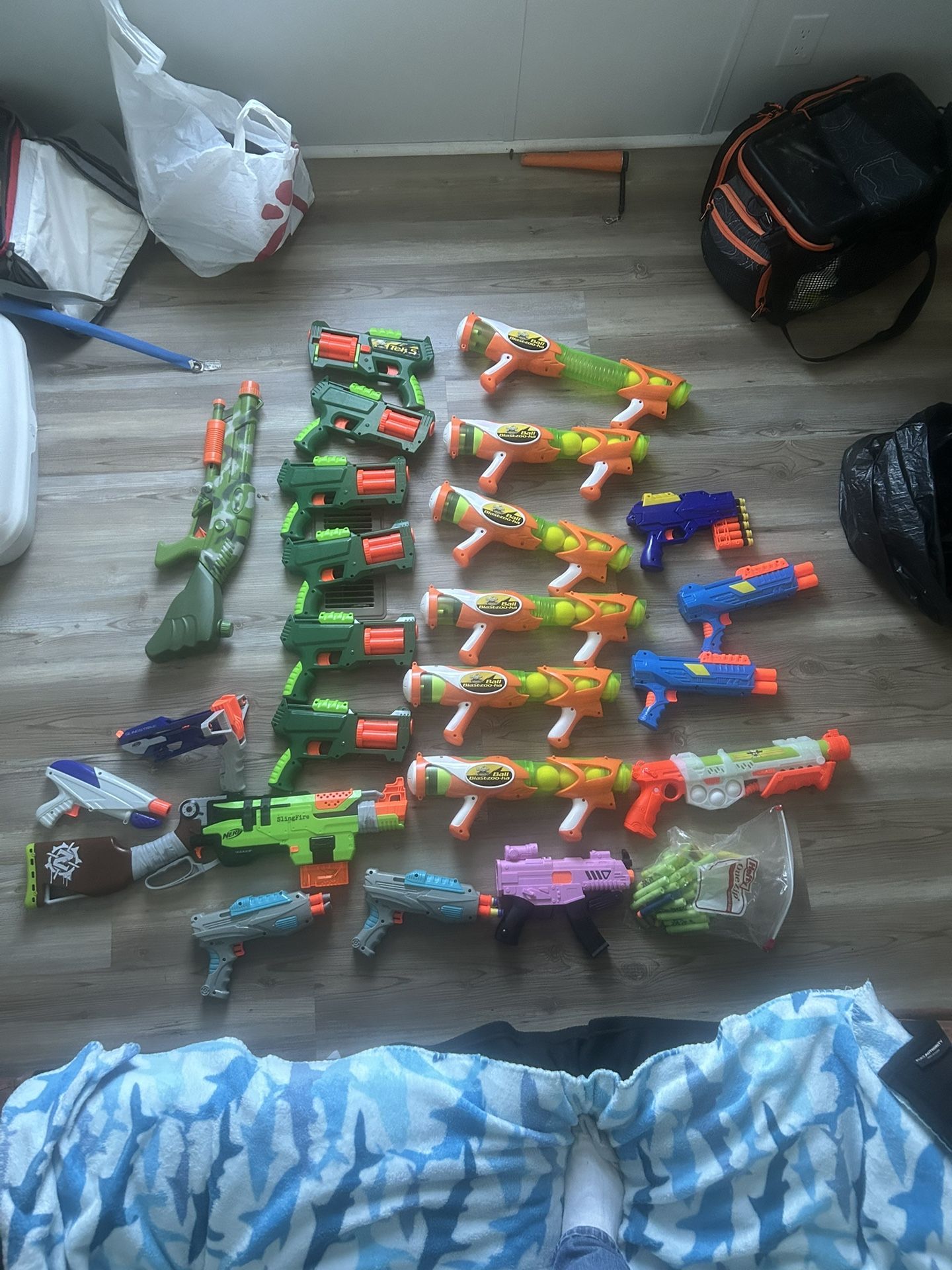 Nerf Guns And Ball Blasters (entire lot $50)