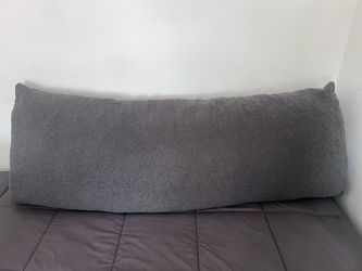 Gray Sherpa Body Pillow