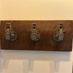 The Vintage Custom Sprinkle Head Coat Rack On 100 Year Old Barnwood.