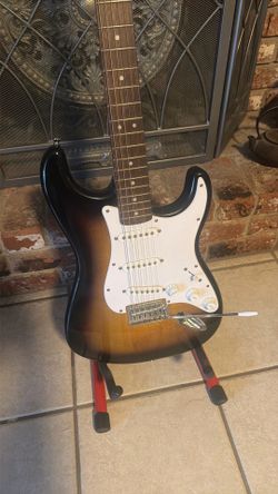 Squire Stratocaster by Fender. Most offers for kids and Veterans considered.